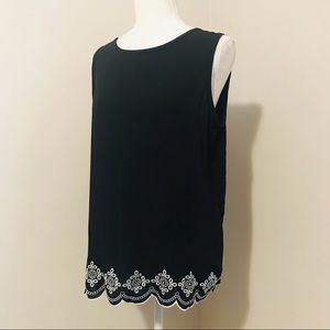 Loft Mixed Media Blouse